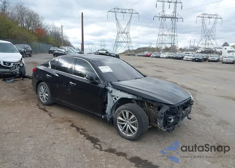 2015 Infiniti Q50 Premium from USA, damaged, VIN JN1BV7AR7FM393662